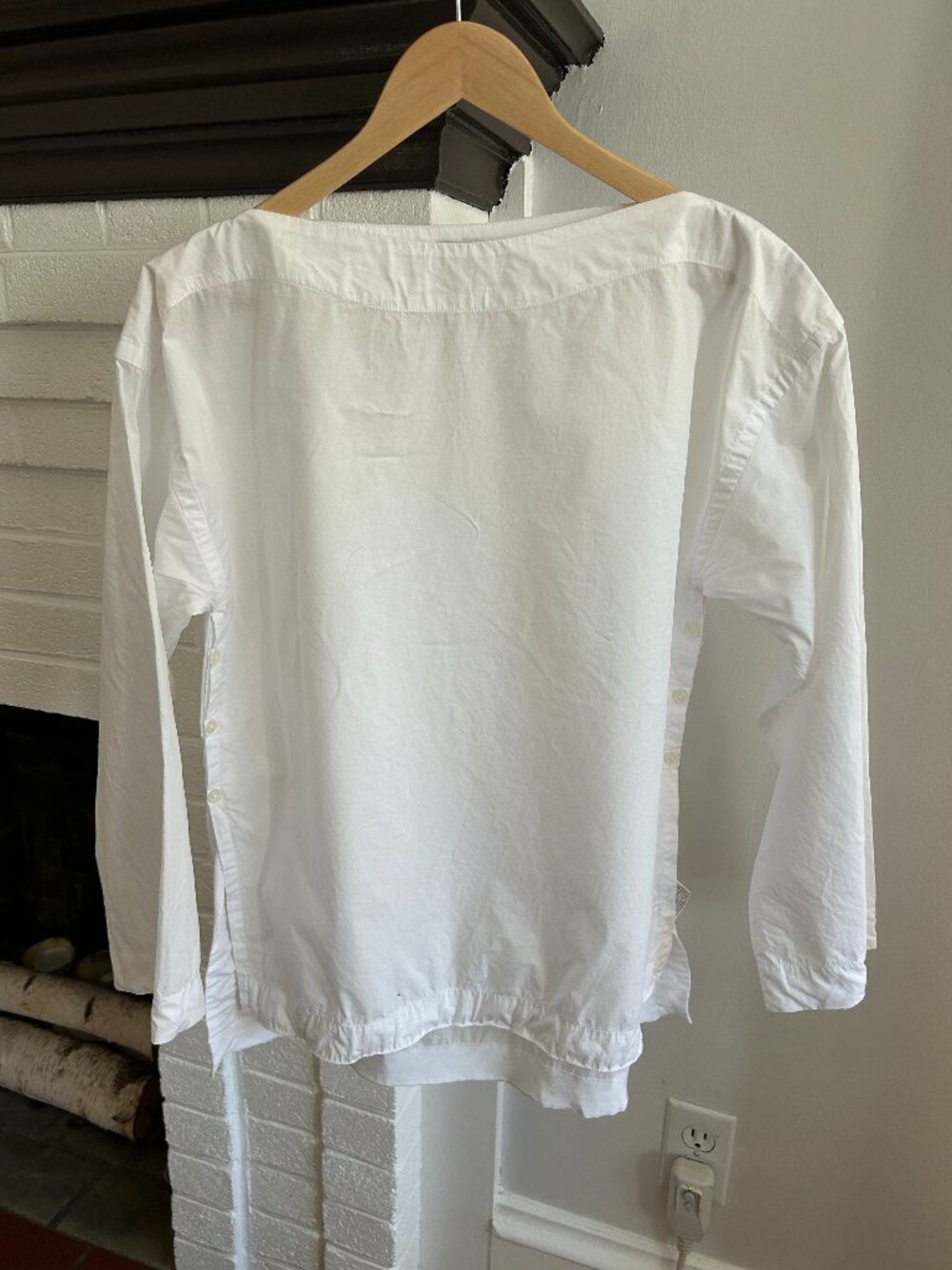 J. Crew White Poplin Shirt Size S (Oversize)